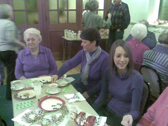 Photographs taken during the Christmas Party in Hankelow Methodist Chapel in December 2008